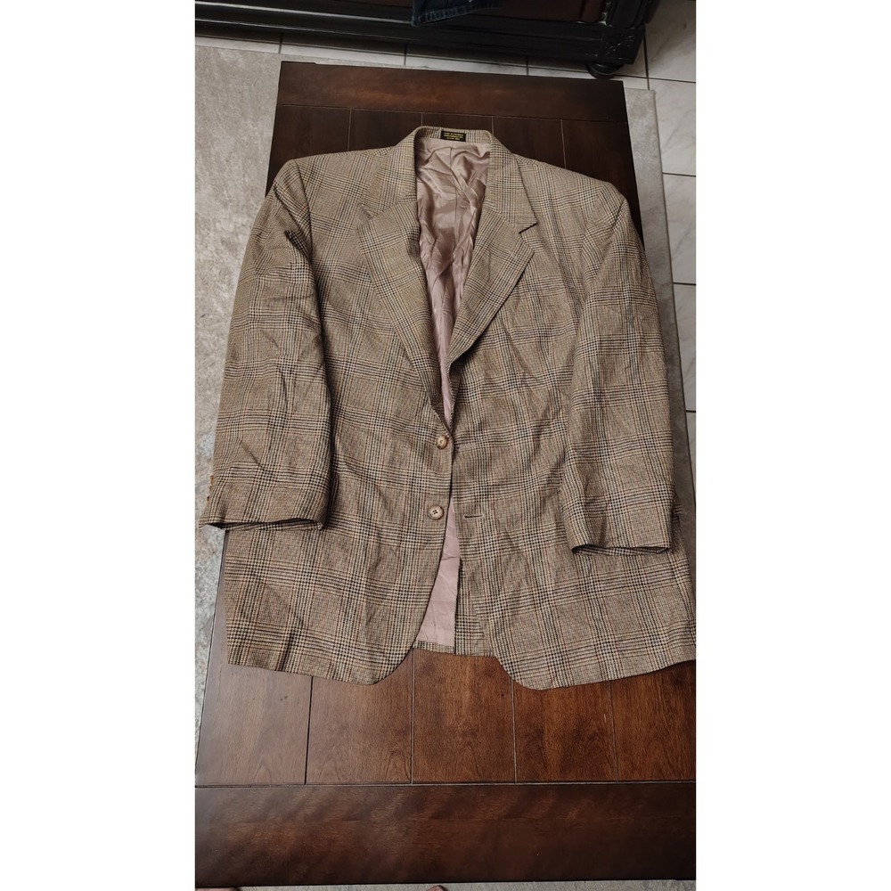 LANA MODA Milan Florence New York Camel's Hair 2-Button Blazer Men's 44R Camel